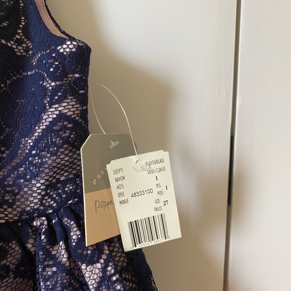 💙 Pastourelle Little Girl's Pippa And Julie Floral Lace Dress 💙 - Picture 4 of 10